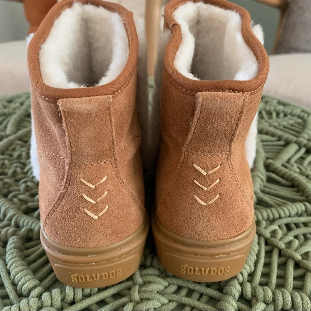 NWT‎ Soludos Chalet Cozy Bootie Faux Fur Ankle Boots Size 6